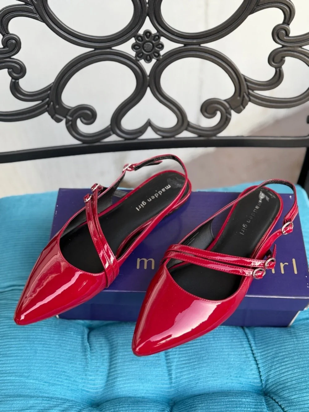 Steve Madden Red Ballet flats, red, straps - Picture 6 of 6